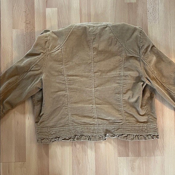 SandroTan Ruffle Hem Jacket - Picture 6 of 6